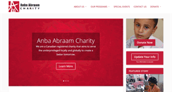 Desktop Screenshot of anbaabraamcharity.ca