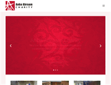 Tablet Screenshot of anbaabraamcharity.ca